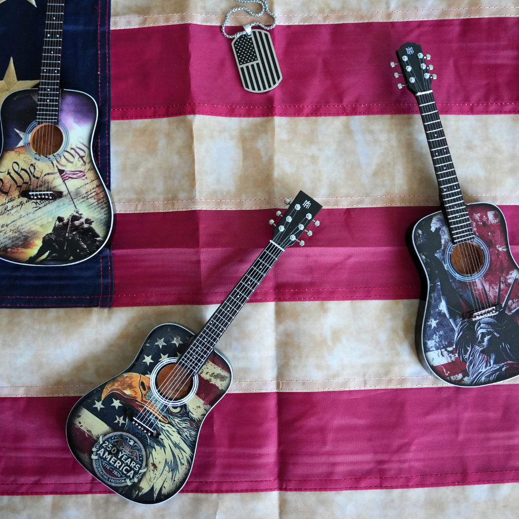 America 250 Miniature Guitar