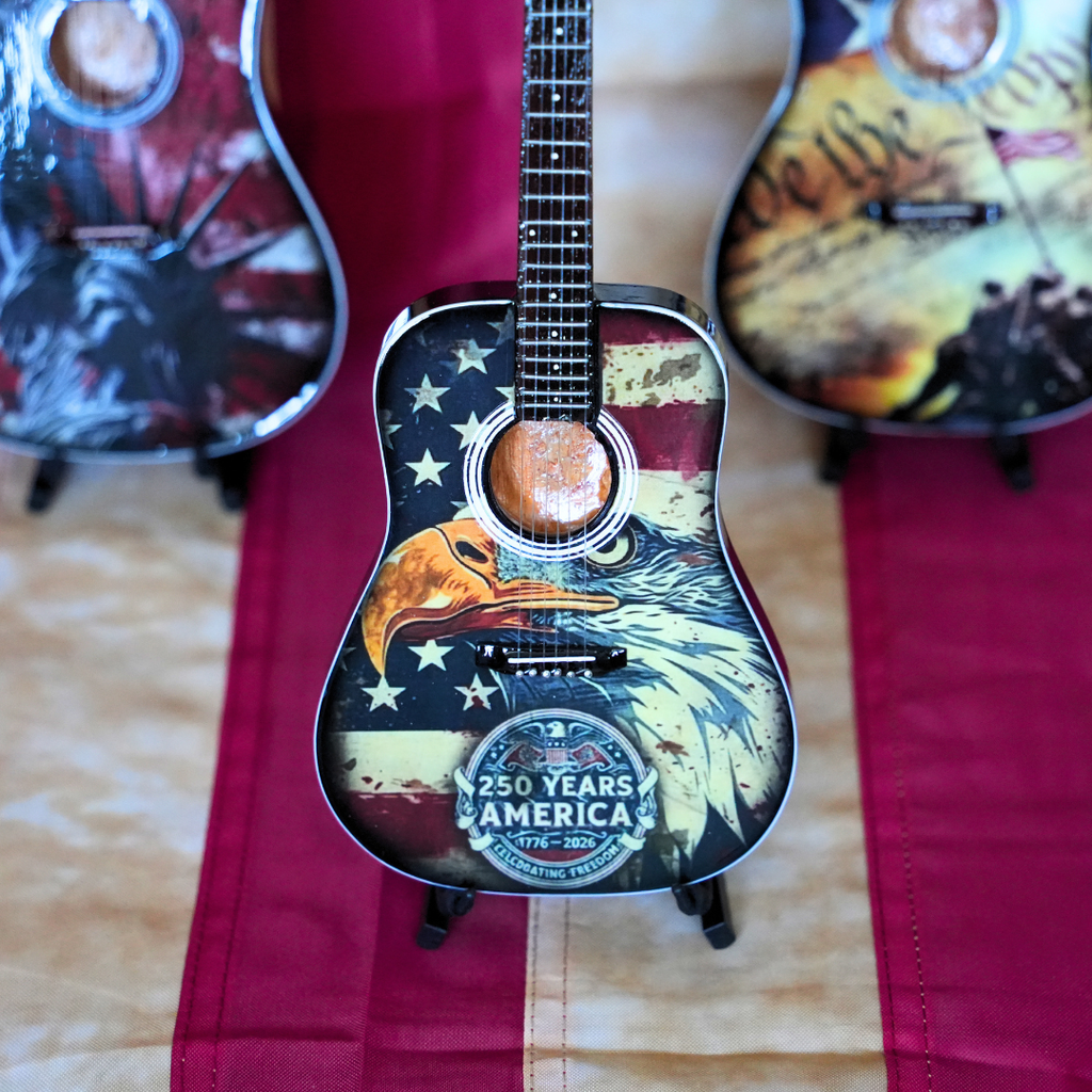 America 250 Miniature Guitar