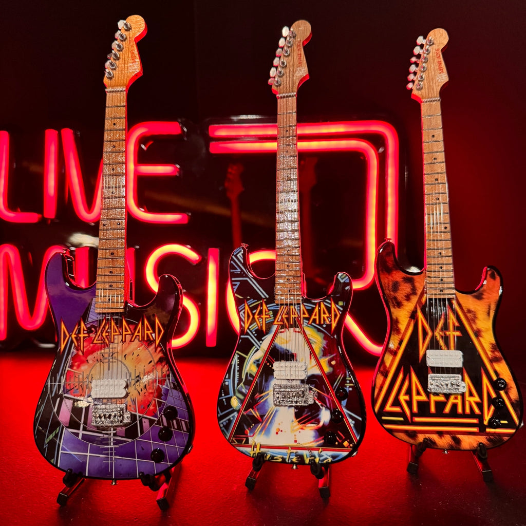 Def Leppard’s “Hysteria” Miniature Guitar