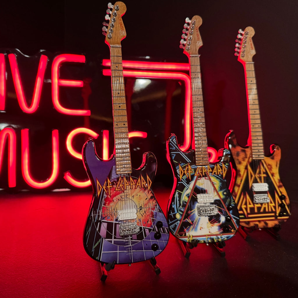 Def Leppard’s “Hysteria” Miniature Guitar