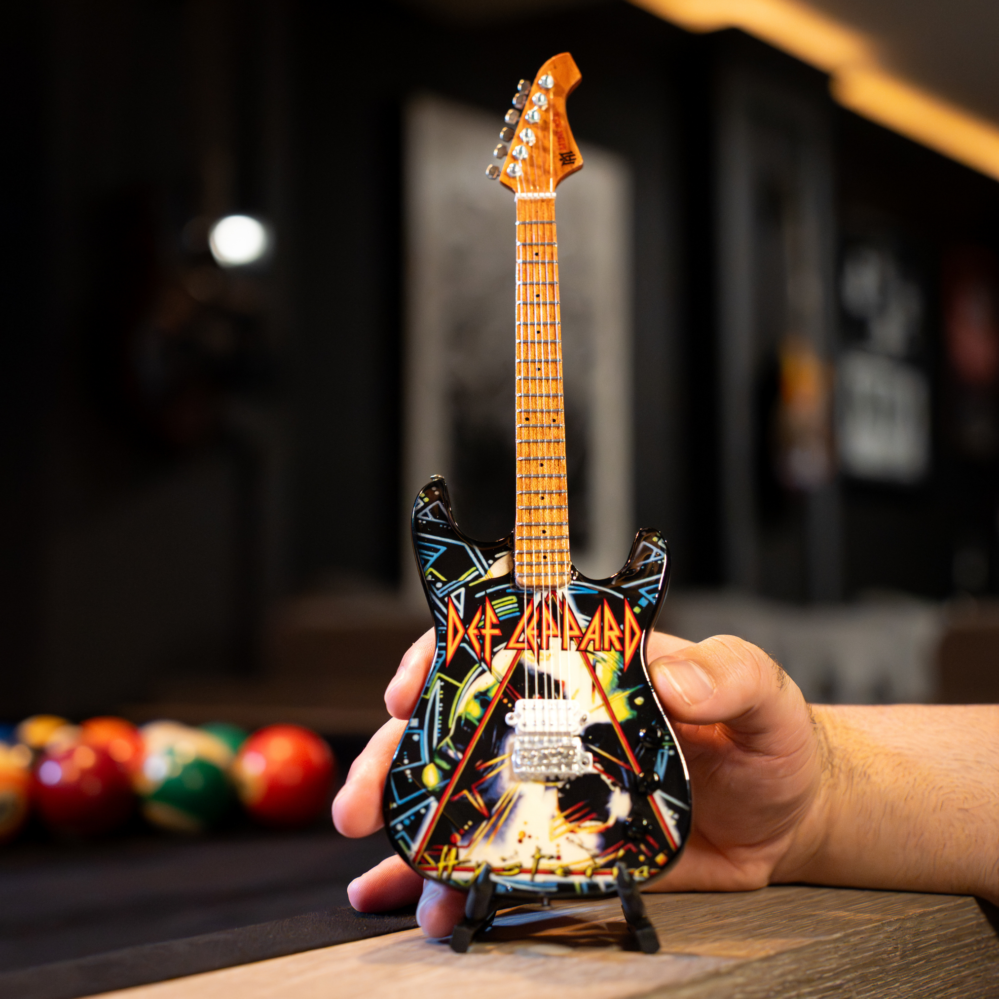 Def Leppard’s “Hysteria” Miniature Guitar