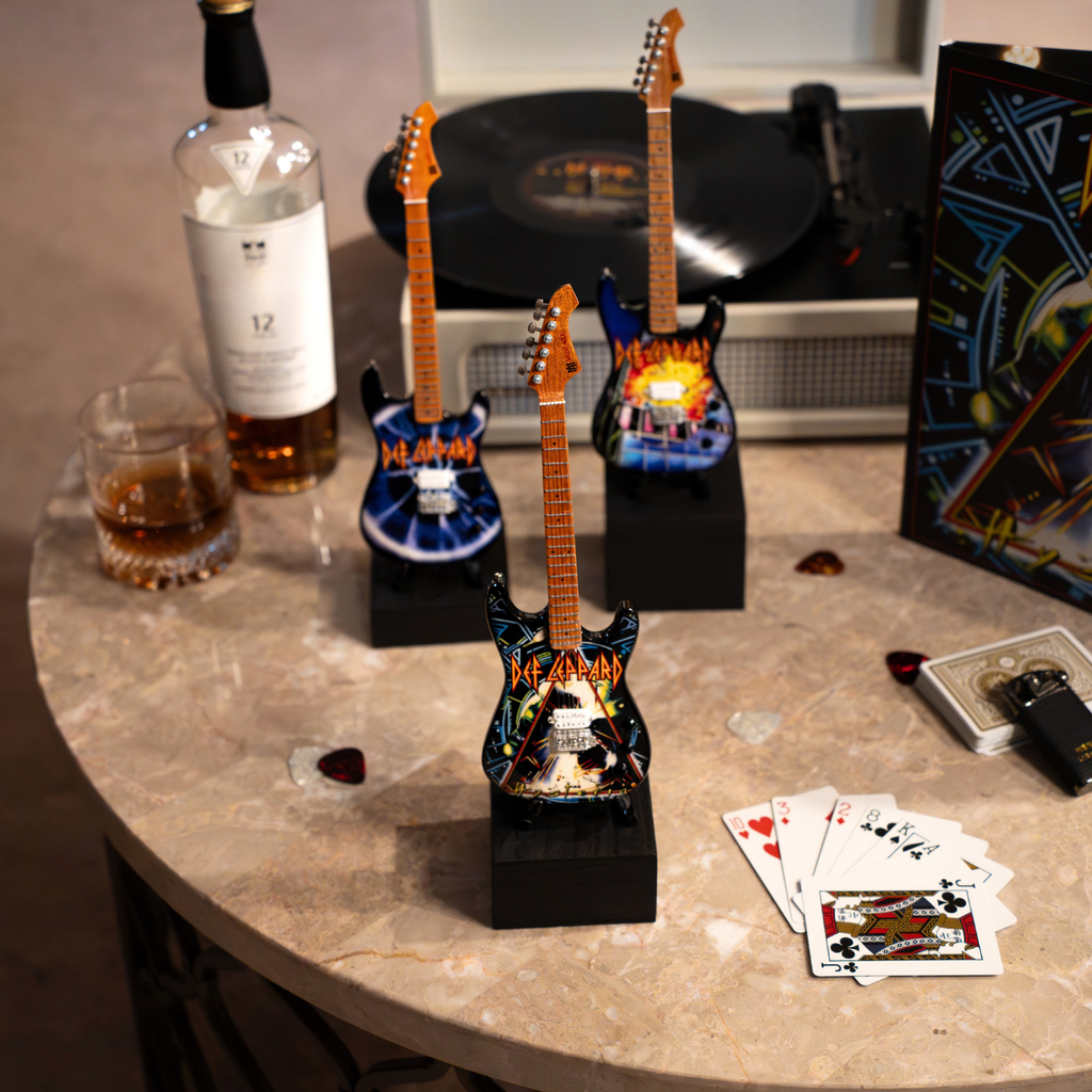 Def Leppard’s “Hysteria” Miniature Guitar