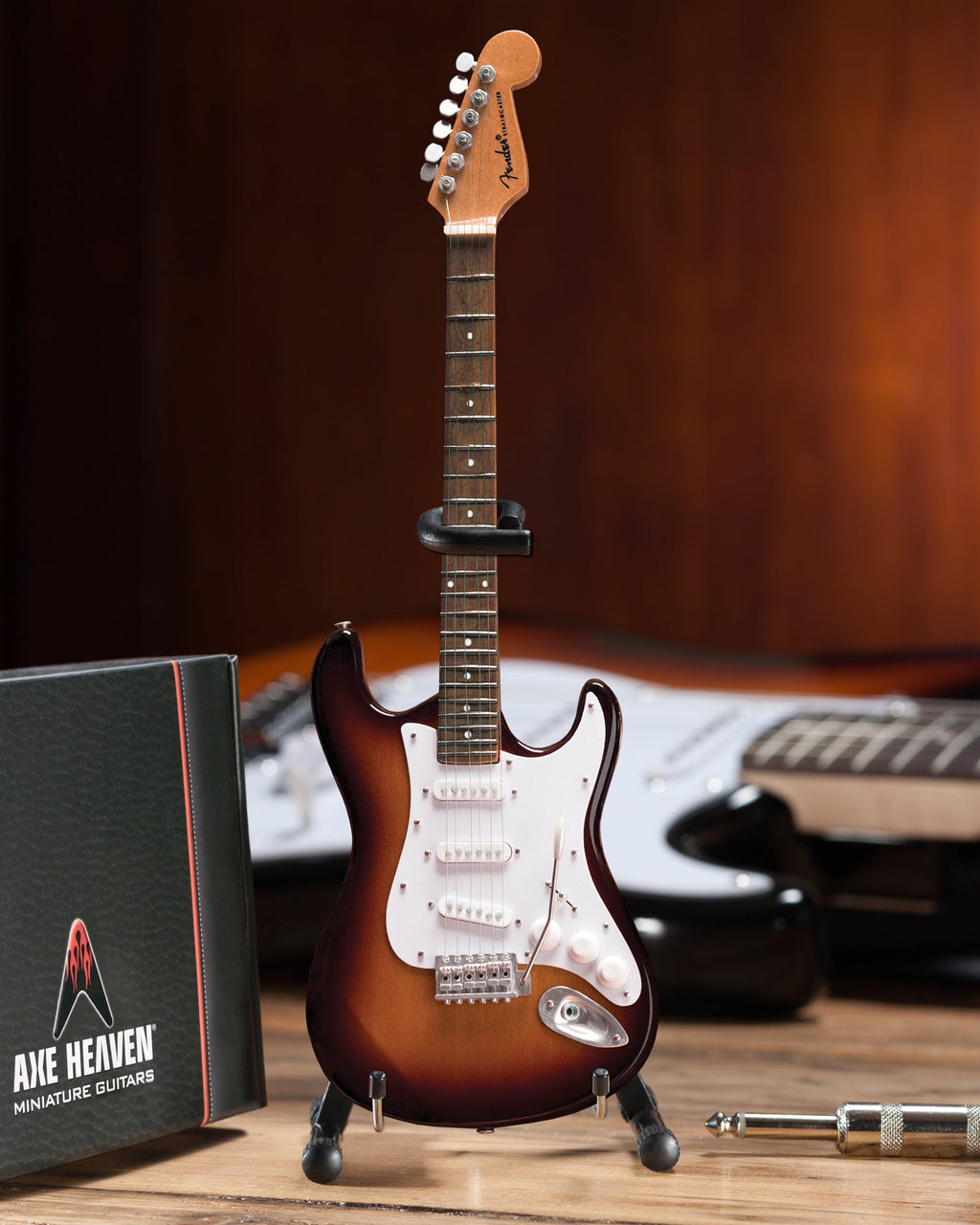 Fender™ Strat™ Miniature Guitar Replica – Sunburst Classic (AXE HEAVEN®)