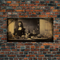 Gothic Victorian Haunted Art – Spooky Halloween Canvas Print by NuevArt