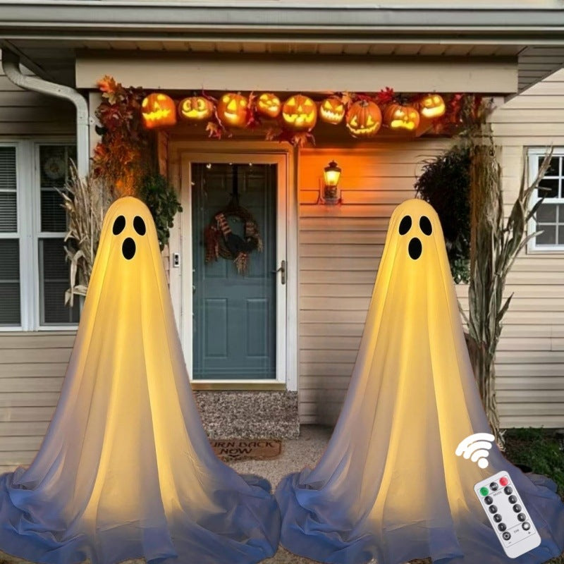 Spooky Ghost Yard Stake – Halloween Weatherproof Garden Decoration