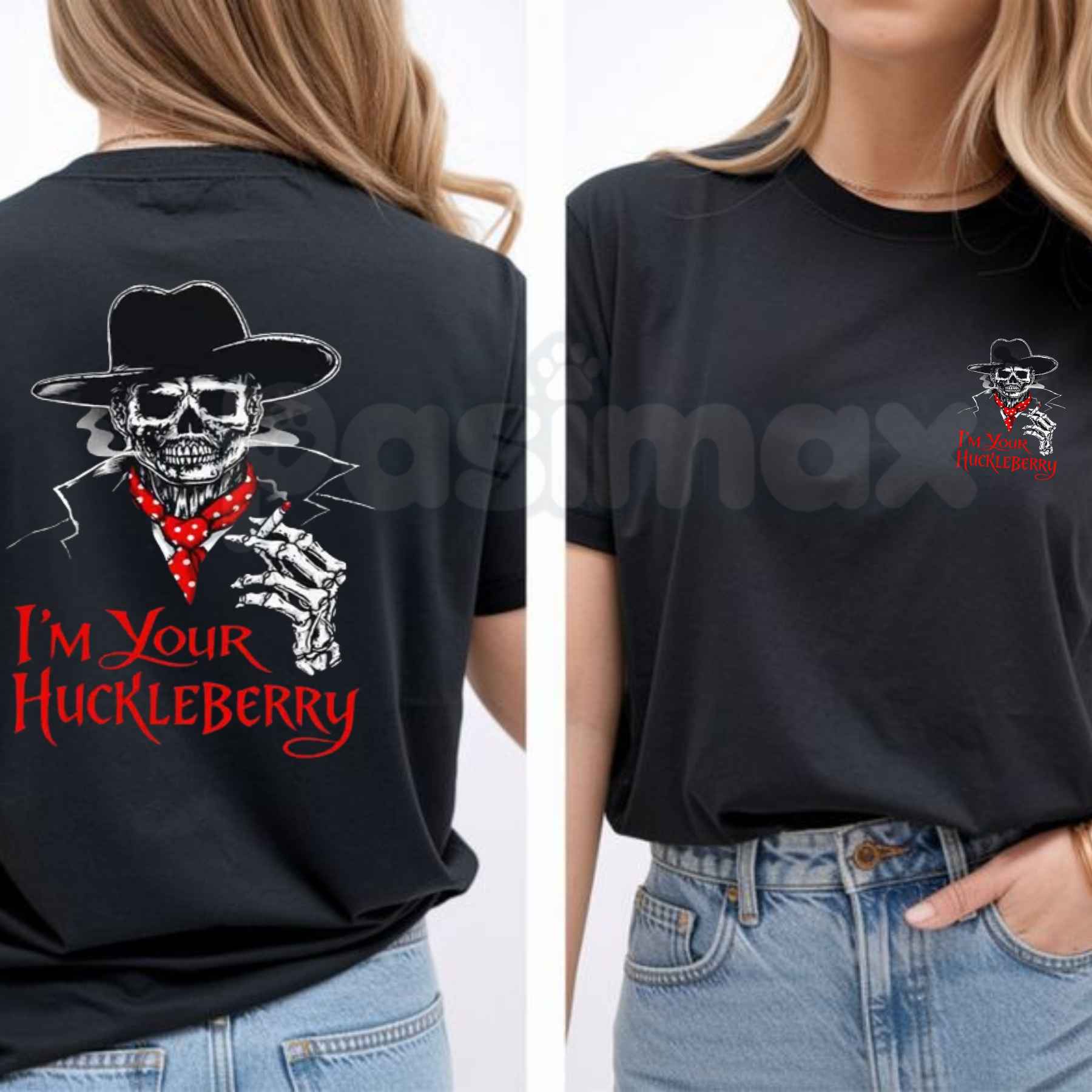Doc Holliday Im Your Huckleberry Old West Death Dealers Collection T-Shirt – Tombstone Ghost Town Zombie Tee, Western Gothic Horror Unisex Cotton Graphic Shirt