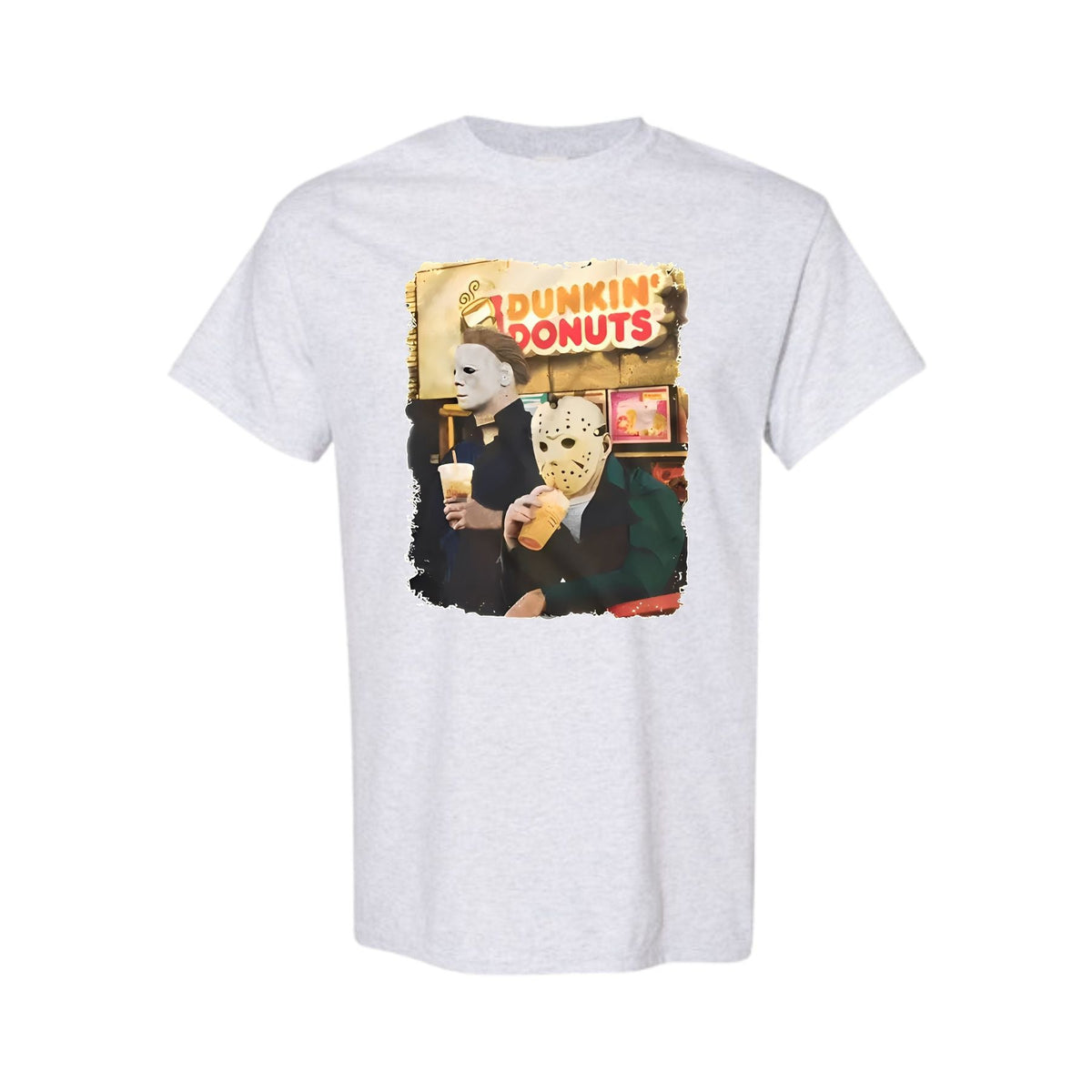 Vintage Horror Cartoon Halloween T-Shirt - Stylish Women's Spooky Top, Retro Gift Idea