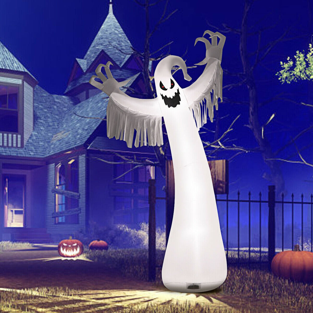 Feet Halloween Inflatable Spooky Ghost with Blower and LED Lights