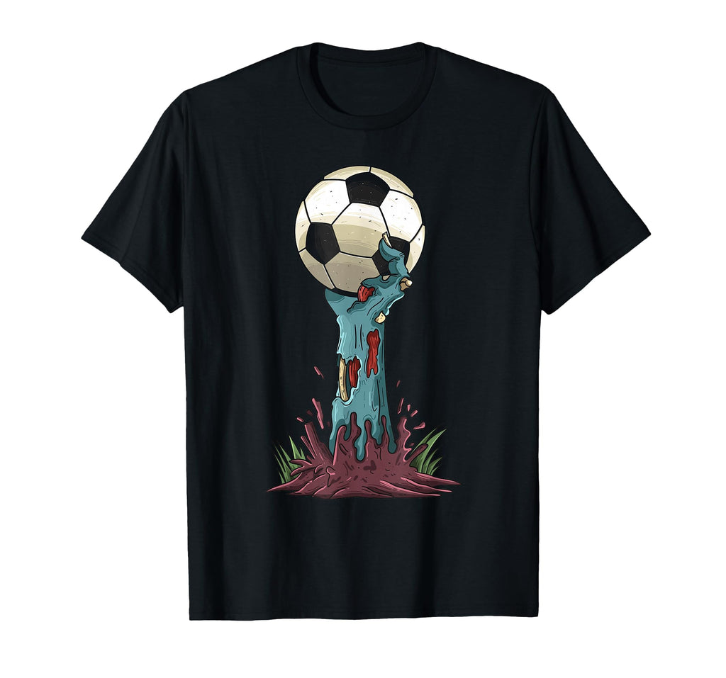 Zombie Hands Soccer Funny Horror Scary T-Shirt - Novelty Apparel Unisex
