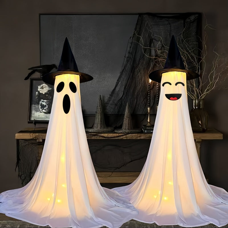 Spooky Ghost Yard Stake – Halloween Weatherproof Garden Decoration