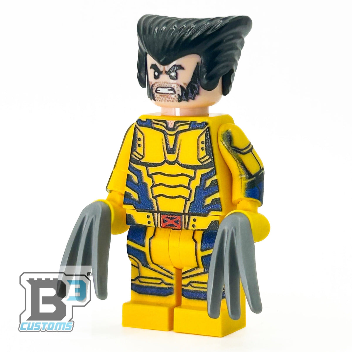 Wolverine Custom Minifigure – Marvel X-Men LEGO Minifig by B3 Customs