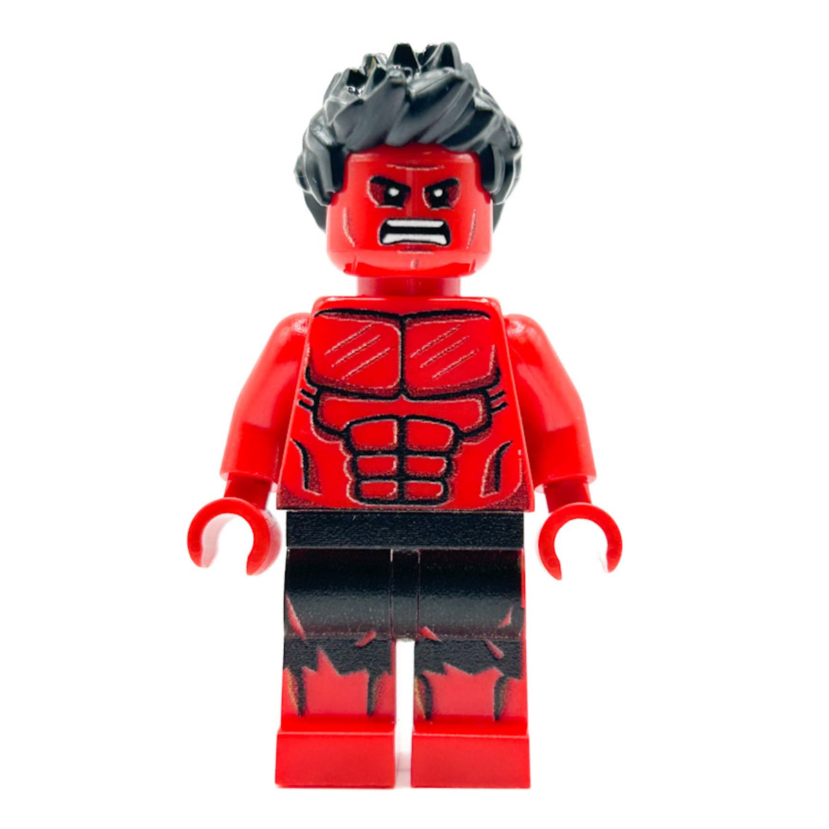 Red Hulk Custom Minifigure – Marvel LEGO Minifig by B3 Customs