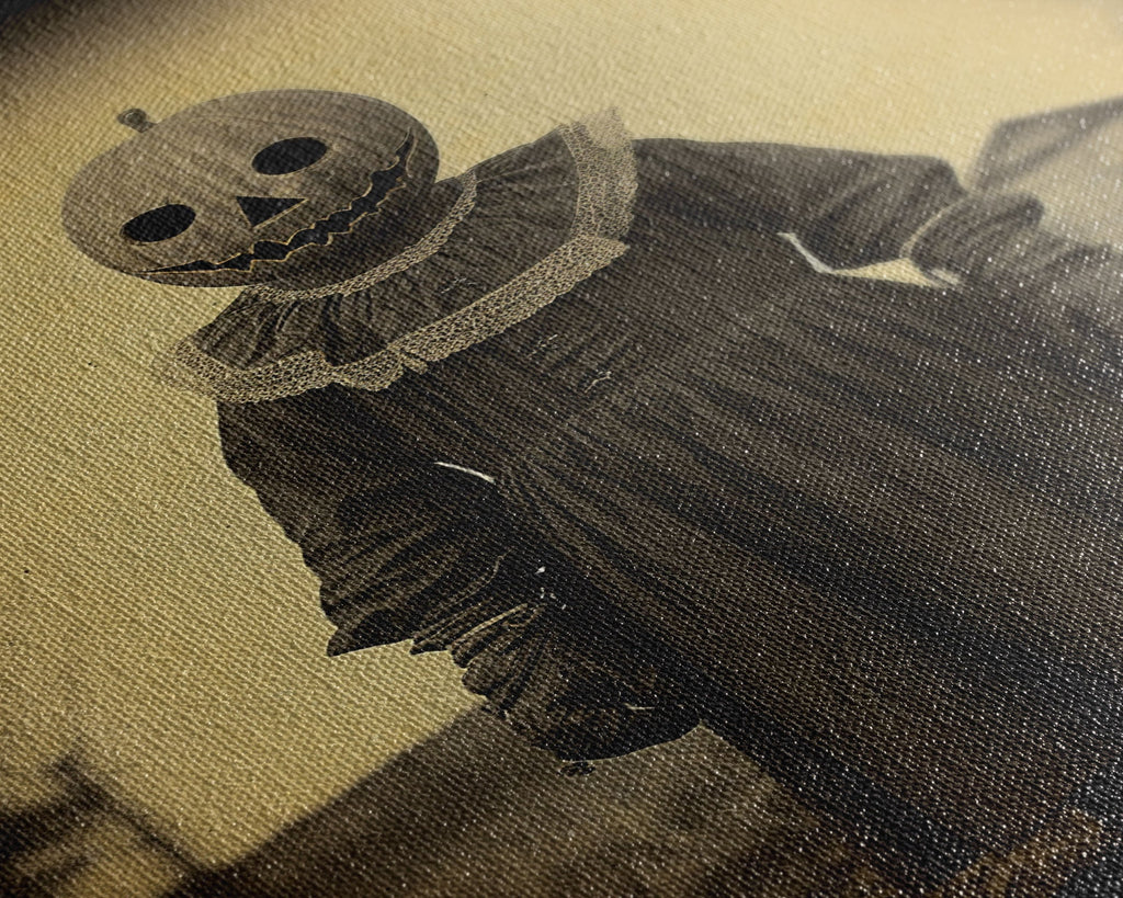 Creepy Halloween Canvas Print – Spooky Horror Wall Art by NuevArt