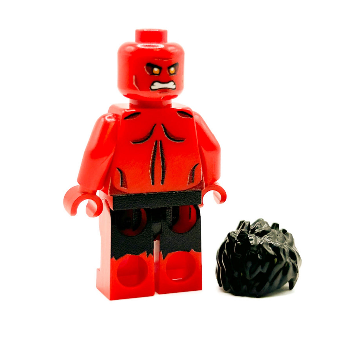 Red Hulk Custom Minifigure – Marvel LEGO Minifig by B3 Customs