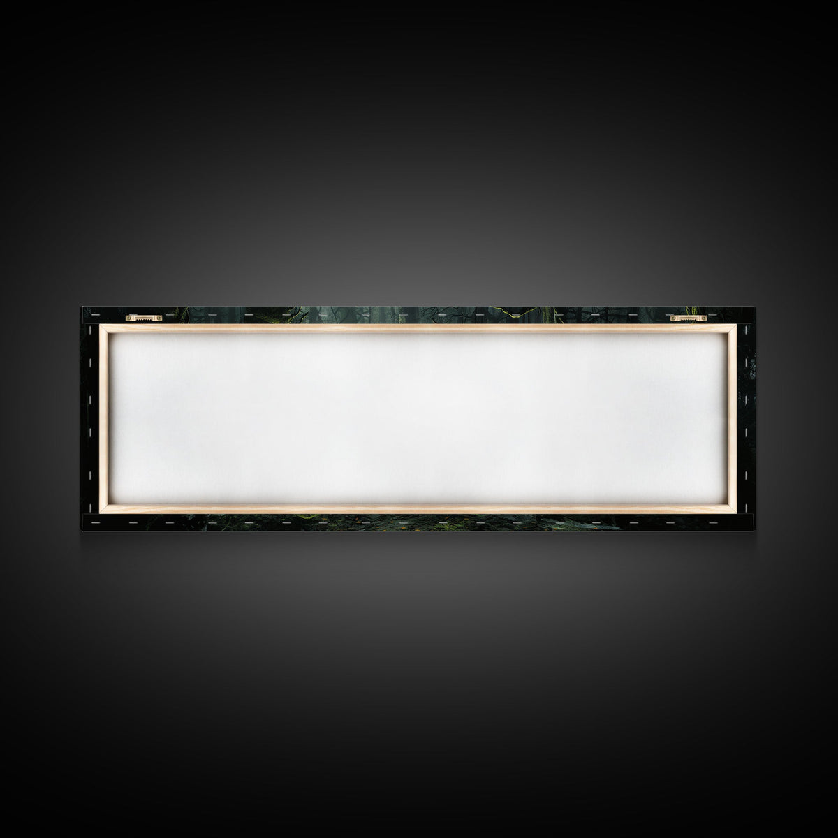 The Reclaimed Graveyard Panoramic Canvas Print – Spooky Halloween Decor by NuevArt