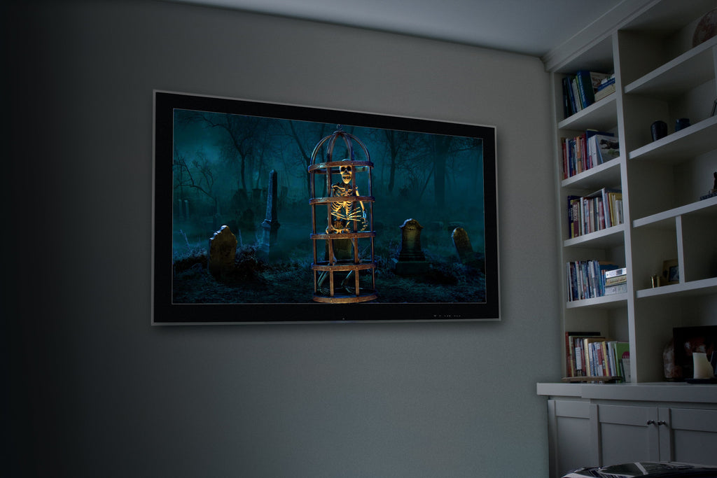 AtmosFX Halloween Digital Decoration USB - Bone Chillers 2 + 48" x 72" Projection Screen