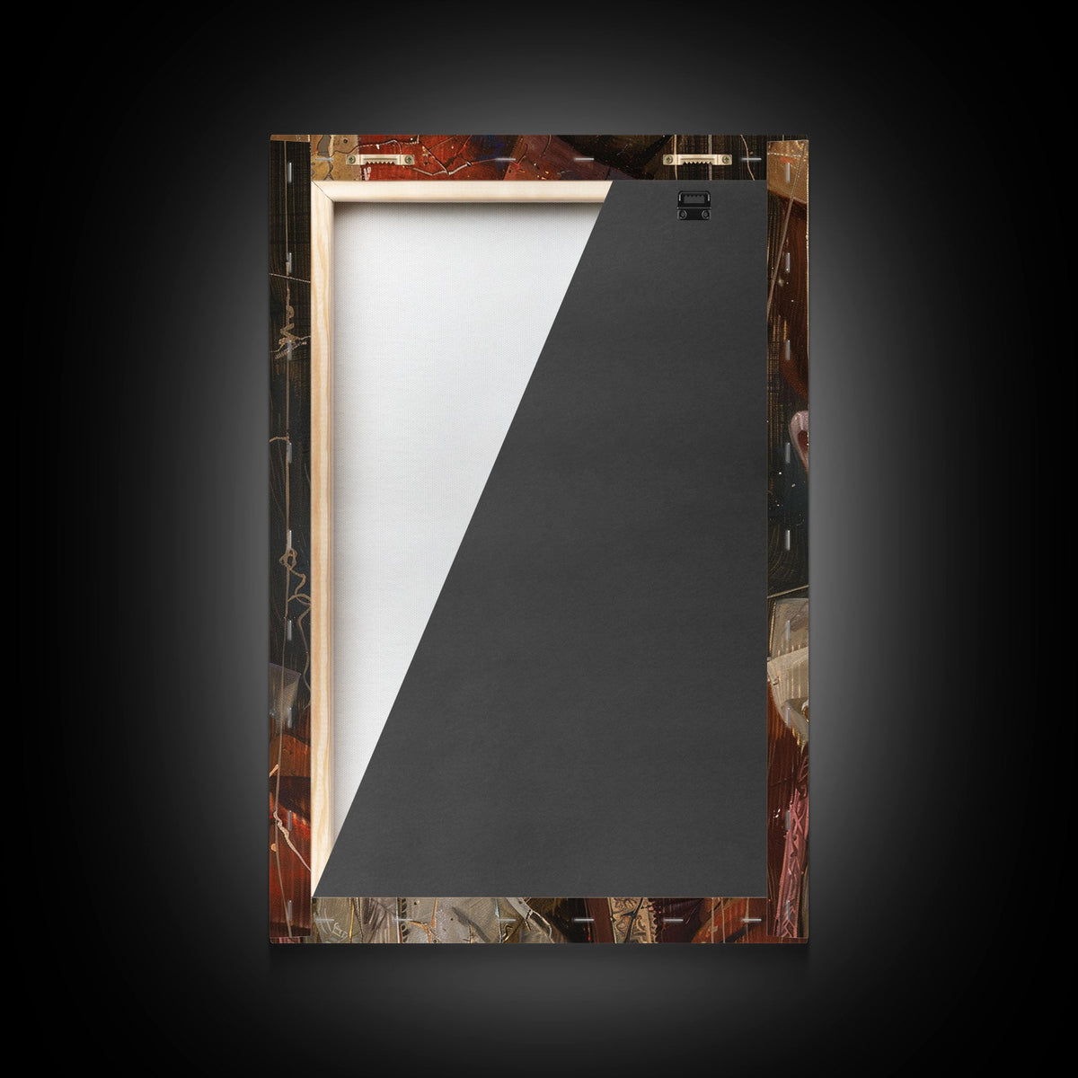 Haunting Clown Art Print – Cracked Face Horror Wall Decor by NuevArt