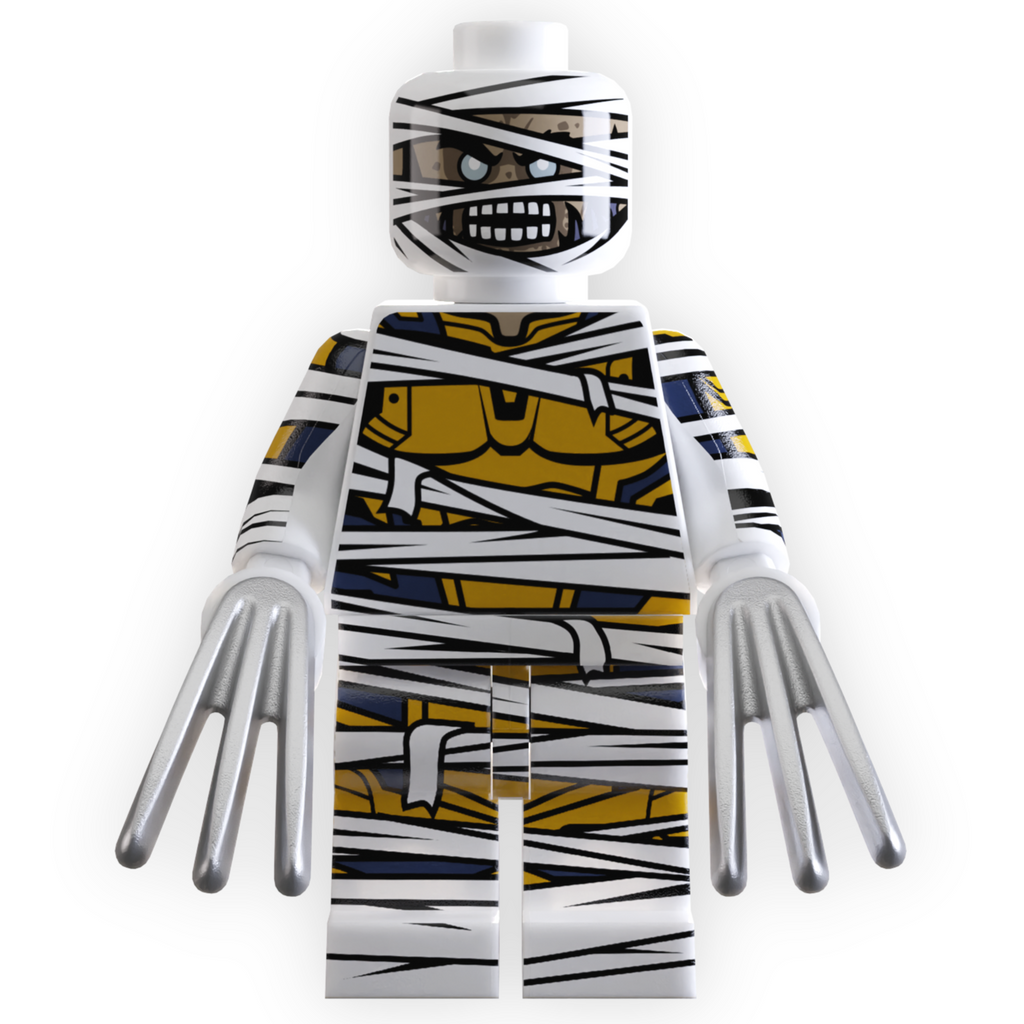 CLAWS Mummy Custom Minifigure – Halloween Horror LEGO Minifig by B3 Customs