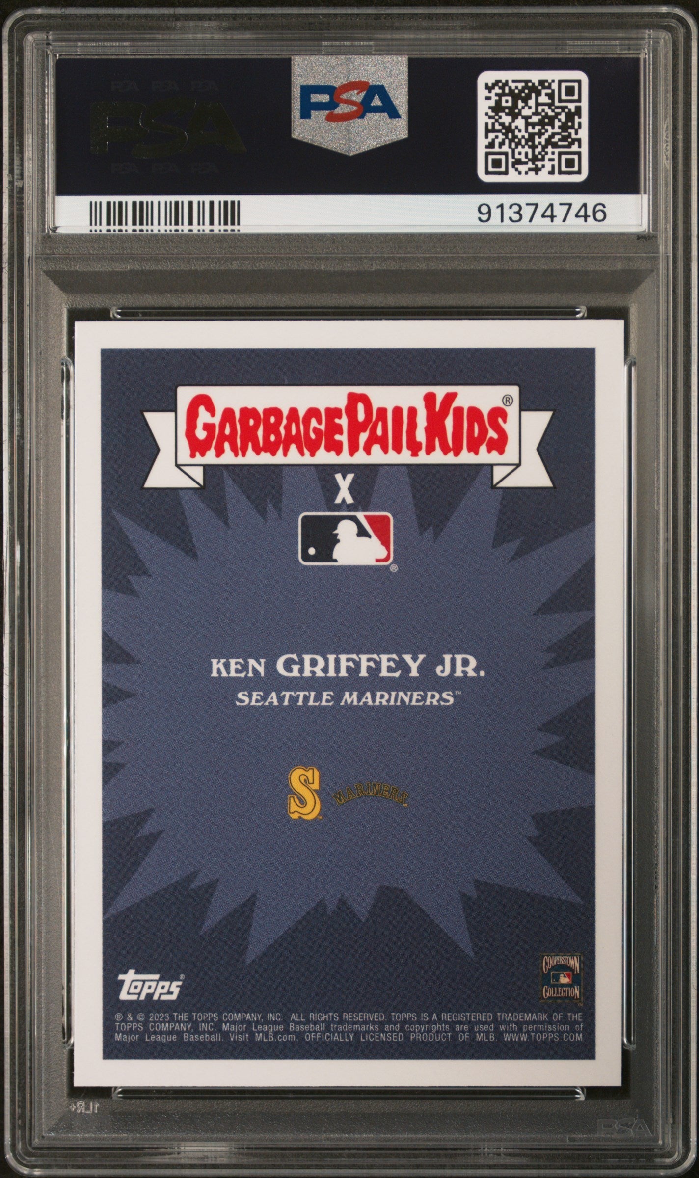 Graded 2023 Topps Garbage Pail Kids Ken Griffey Jr. #24B Gooey Griffey Jr Baseball Card PSA 10 Gem Mint