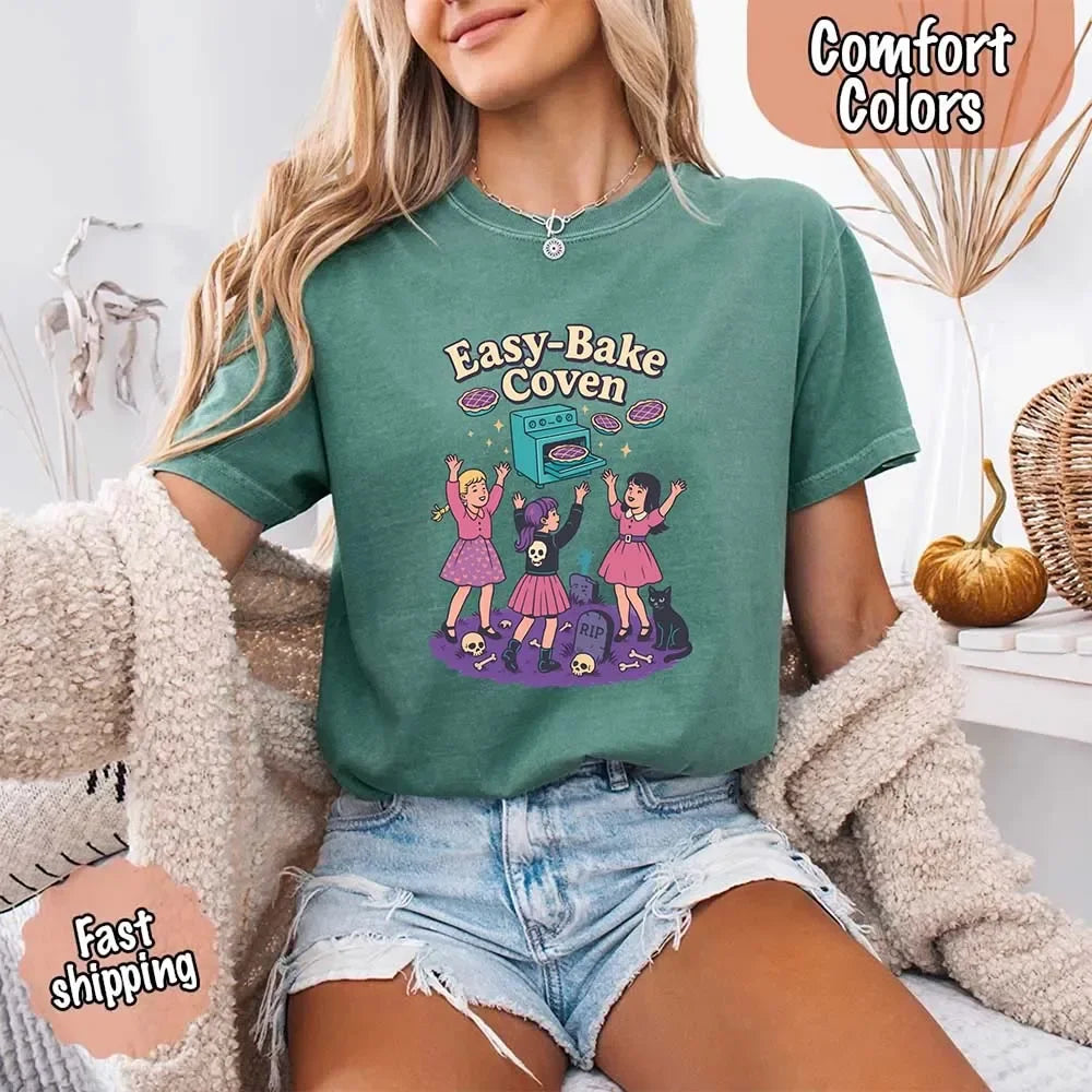 Easy Bake Coven Comfort Colors Shirt – Vintage 90s Horror Halloween Tee