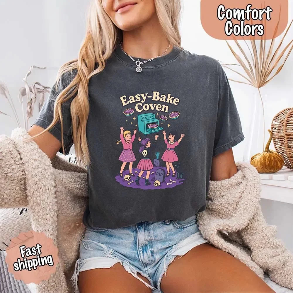 Easy Bake Coven Comfort Colors Shirt – Vintage 90s Horror Halloween Tee