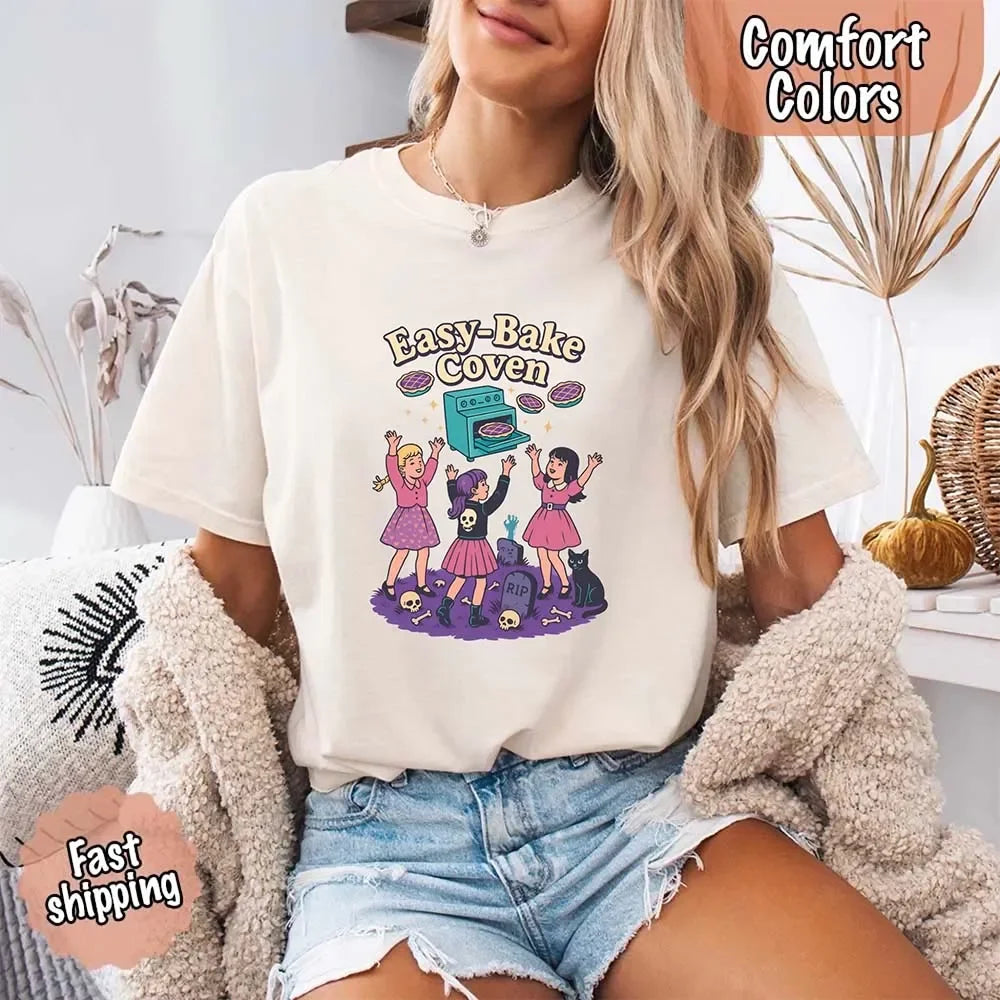 Easy Bake Coven Comfort Colors Shirt – Vintage 90s Horror Halloween Tee