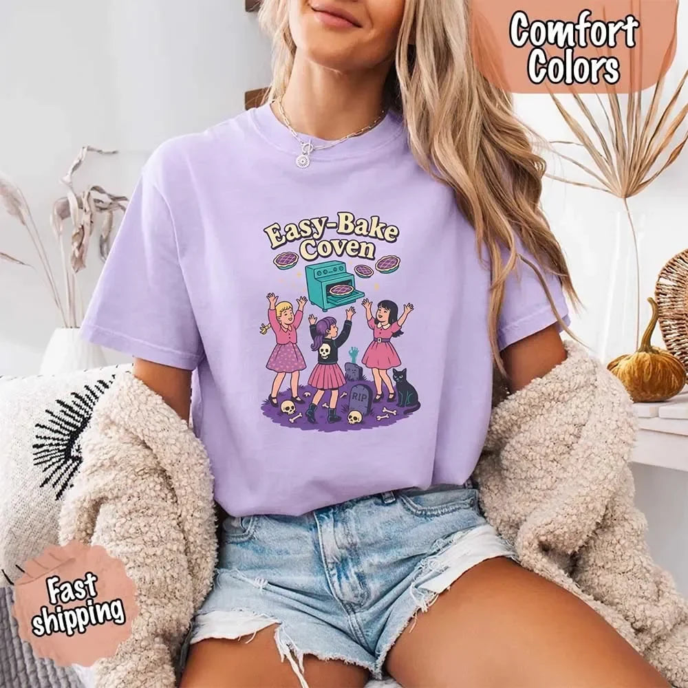 Easy Bake Coven Comfort Colors Shirt – Vintage 90s Horror Halloween Tee