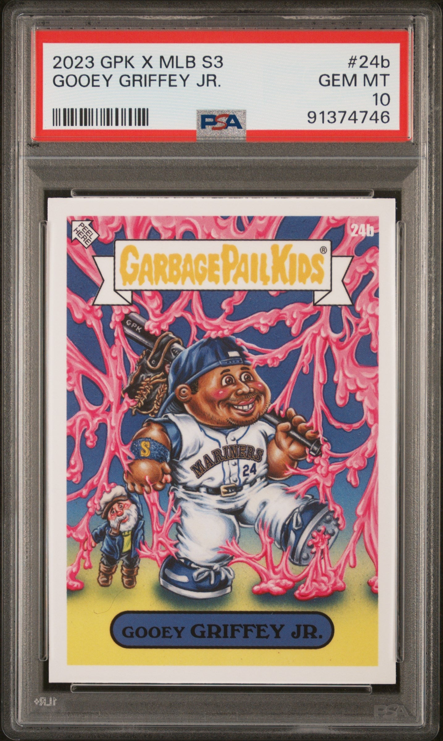 Graded 2023 Topps Garbage Pail Kids Ken Griffey Jr. #24B Gooey Griffey Jr Baseball Card PSA 10 Gem Mint