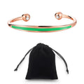 OKtrendy Bohemia Enamel Cuff Bracelets Bangles Pure Copper Bracelet Women Health Energy Magnetic Jewelry Multi-Color Wholesale
