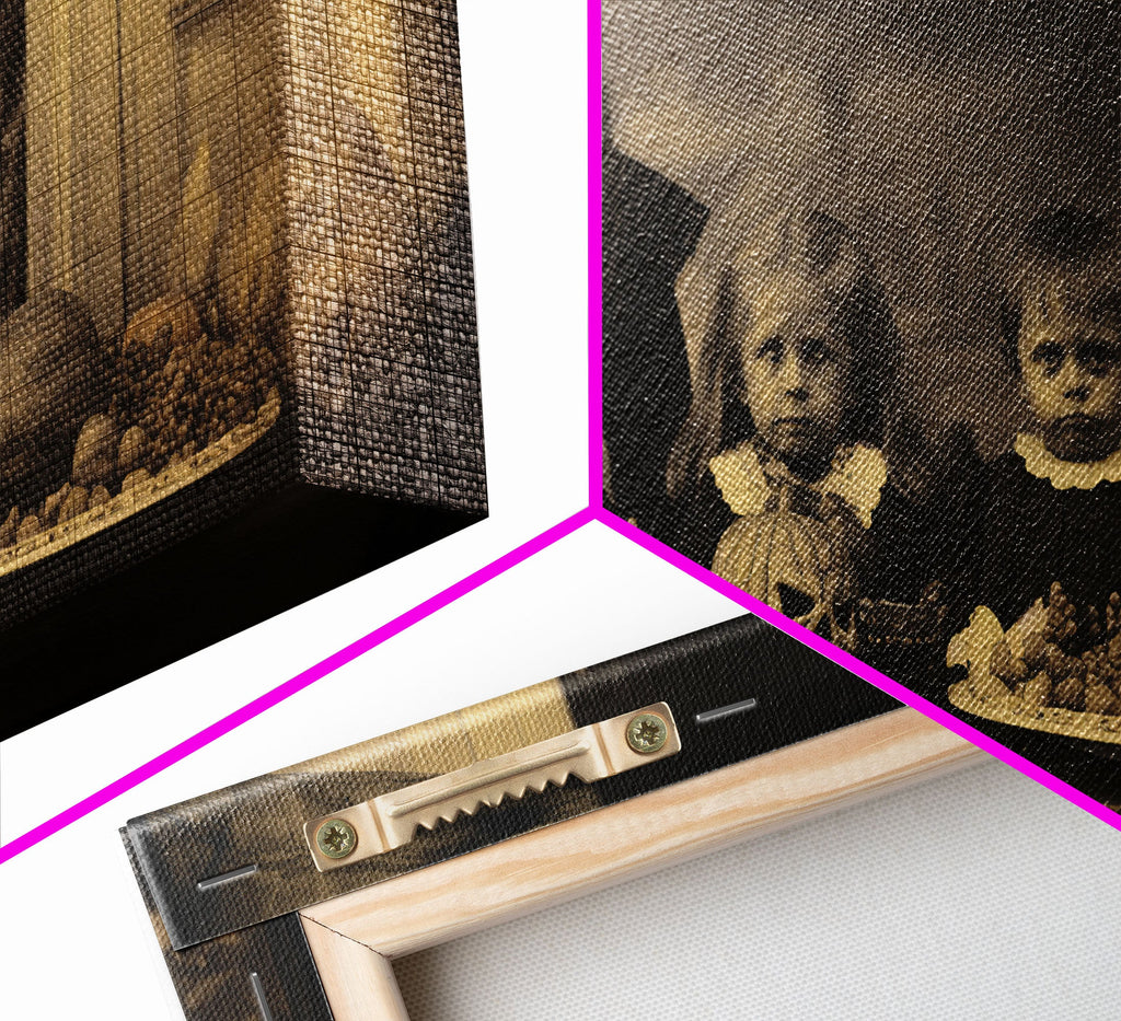 Gothic Victorian Haunted Art – Spooky Halloween Canvas Print by NuevArt