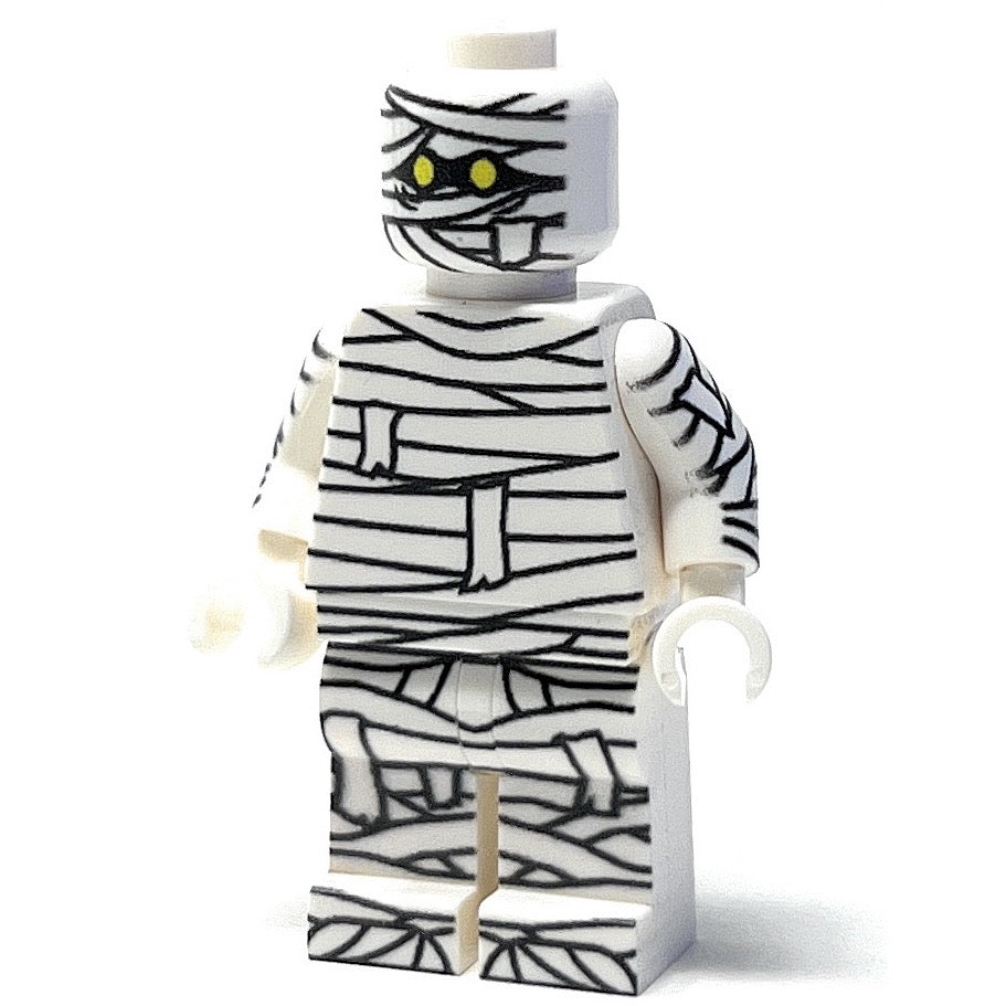 Halloween Mummy Custom Minifigure – Spooky LEGO Minifig by B3 Customs