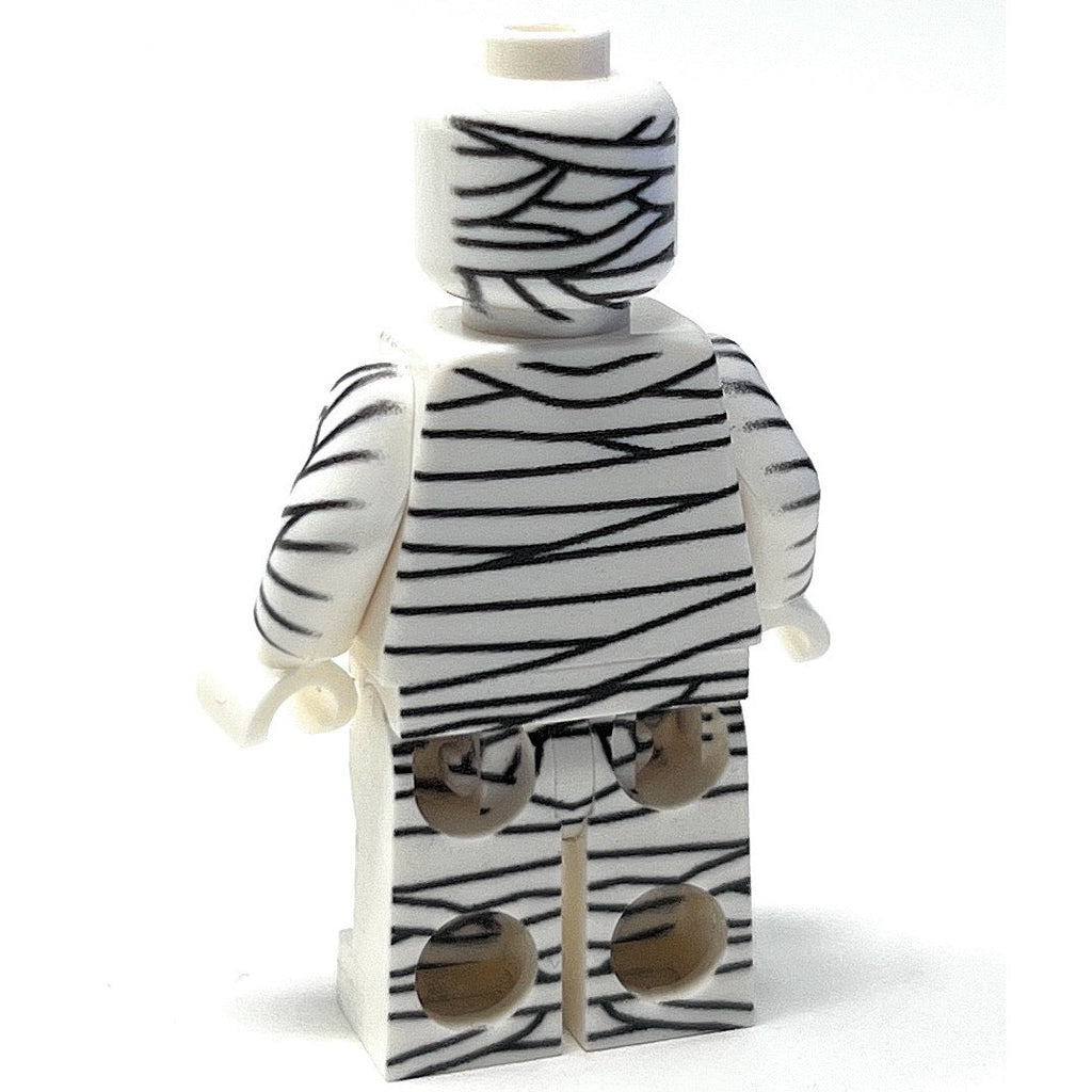 Halloween Mummy Custom Minifigure – Spooky LEGO Minifig by B3 Customs