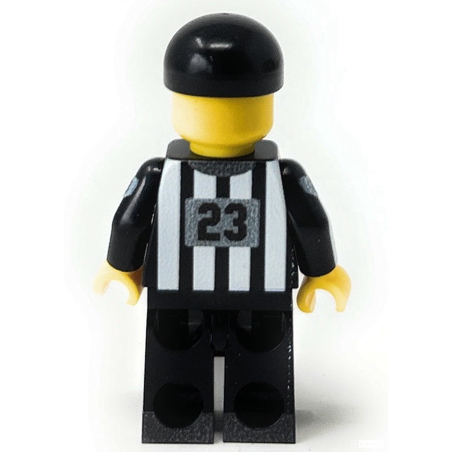 Football Referee Custom Minifigure – LEGO Minifig by B3 Customs (2 Skin Tones)