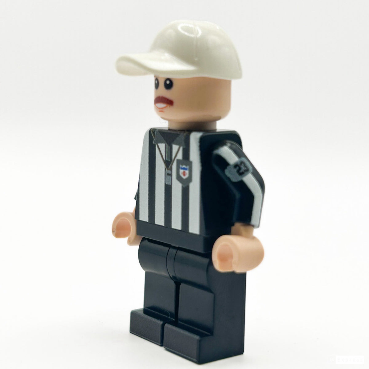 Football Referee Custom Minifigure – LEGO Minifig by B3 Customs (2 Skin Tones)