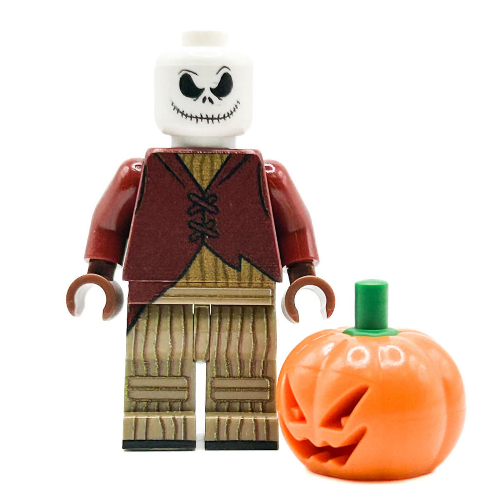 Jack Skellington Pumpkin King Custom Minifigure – Nightmare Before Christmas LEGO Minifig by B3 Customs