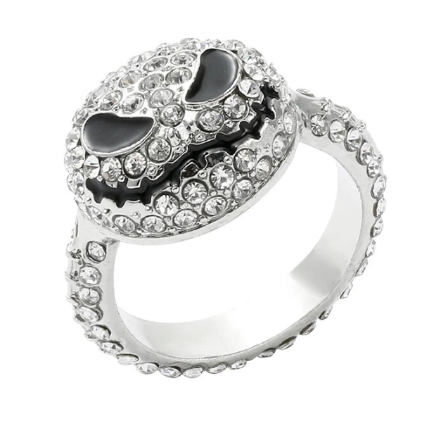 Nightmare Before Christmas Jack Skellington CZ Jewelry – Rings, Earrings & Necklaces