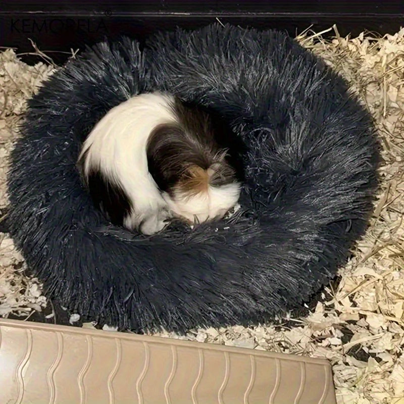 Self-Warming Plush Pet Bed for Small Dogs & Cats – Ultra-Soft