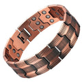 Men's Purple Copper Magnetic Therapy Bracelet for Exercise, Running, Joint Pain Relief, Jewelry