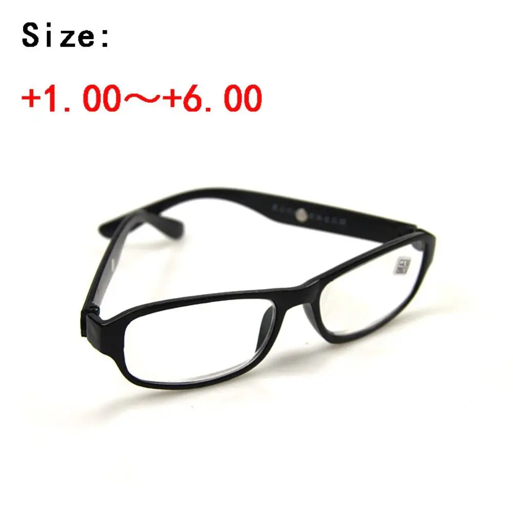 Anti Eyestrain Reading Glasses Presbyopia Eyeglasses Optical Lens Plastic Frame Reader for Men Women Strength +1.0 ~ +6.0