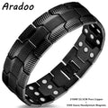 ARADOO  99.9% Pure Copper Bracelet with Double-Row Strength Magnets Jewelry Gift