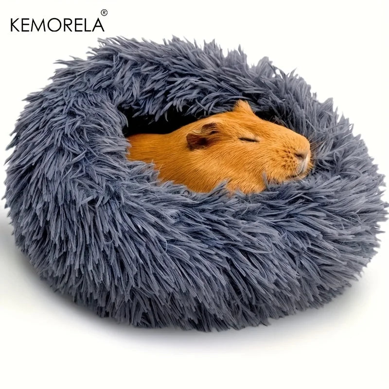 Self-Warming Plush Pet Bed for Small Dogs & Cats – Ultra-Soft