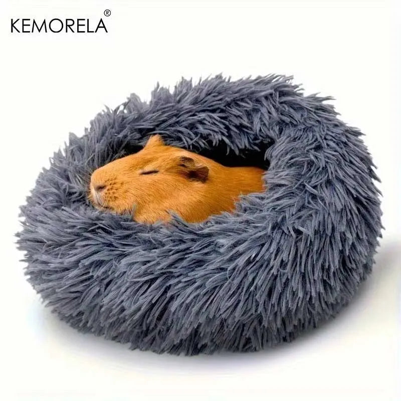 Self-Warming Plush Pet Bed for Small Dogs & Cats – Ultra-Soft