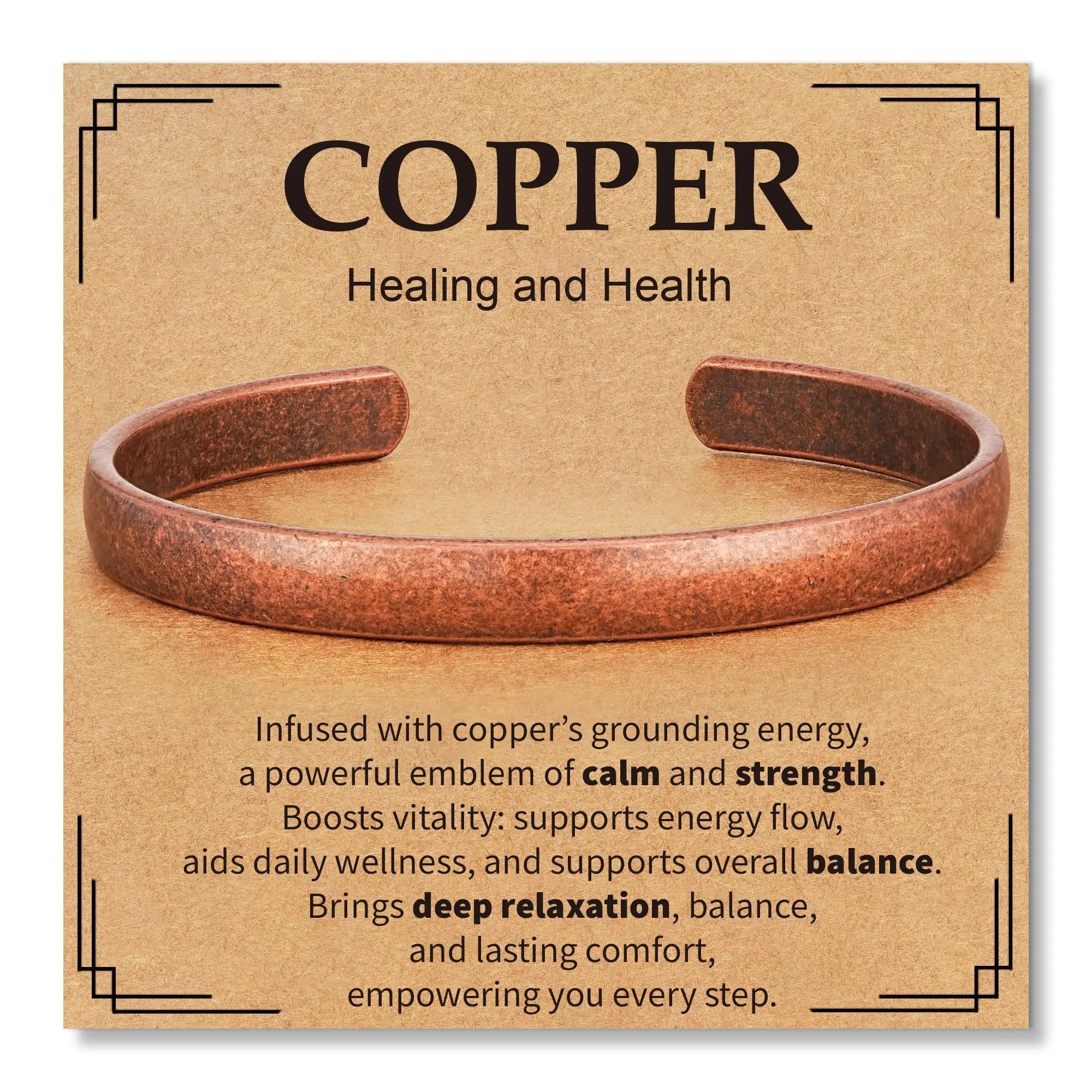 Pure Copper Bracelets for Women Men Waterproof Healing Cuff Bracelets Adjustable Chunky Healing Copper Bangle Jewelry Gifts