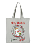 Merry Christmas Snowman Tote