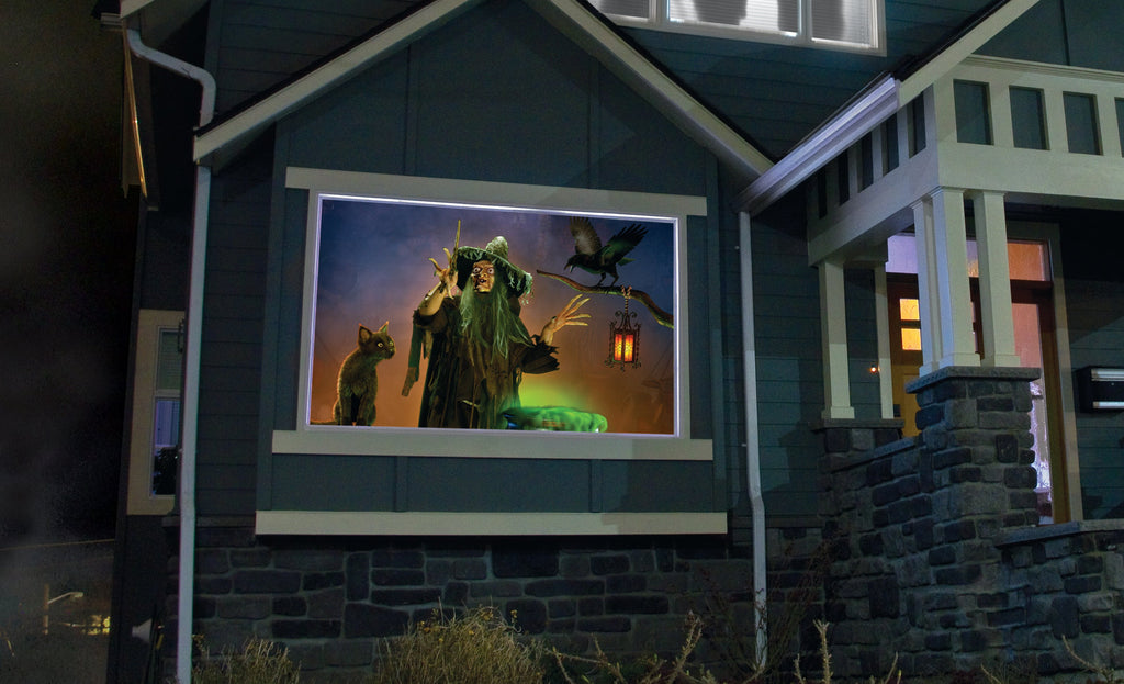 HoliScapes® USB Projector Kit - Witching Hour + Projector + 48" x 72" Projection Screen