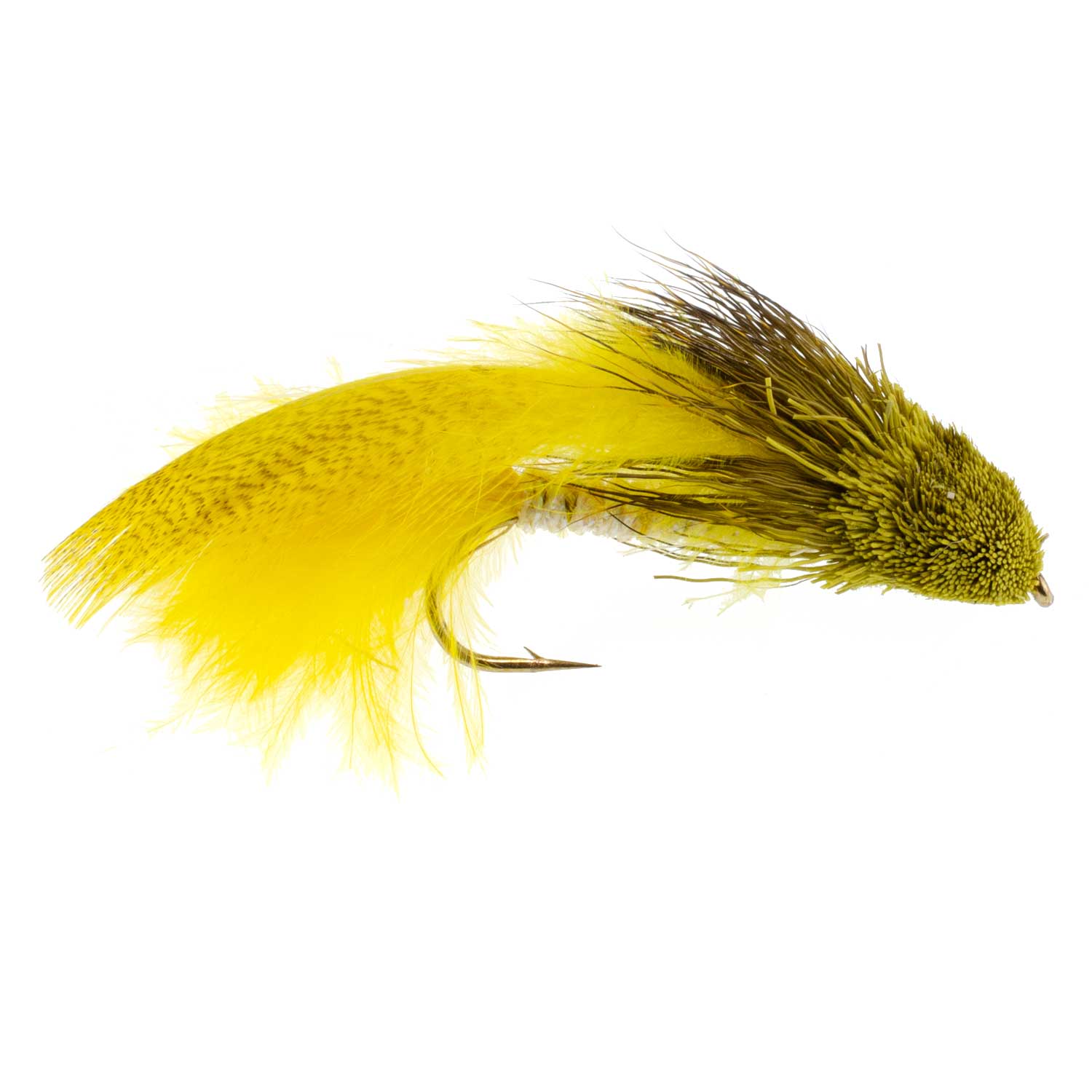 Galloup's Zoo Cougar Yellow Streamer Fly - 6 Flies Size 4