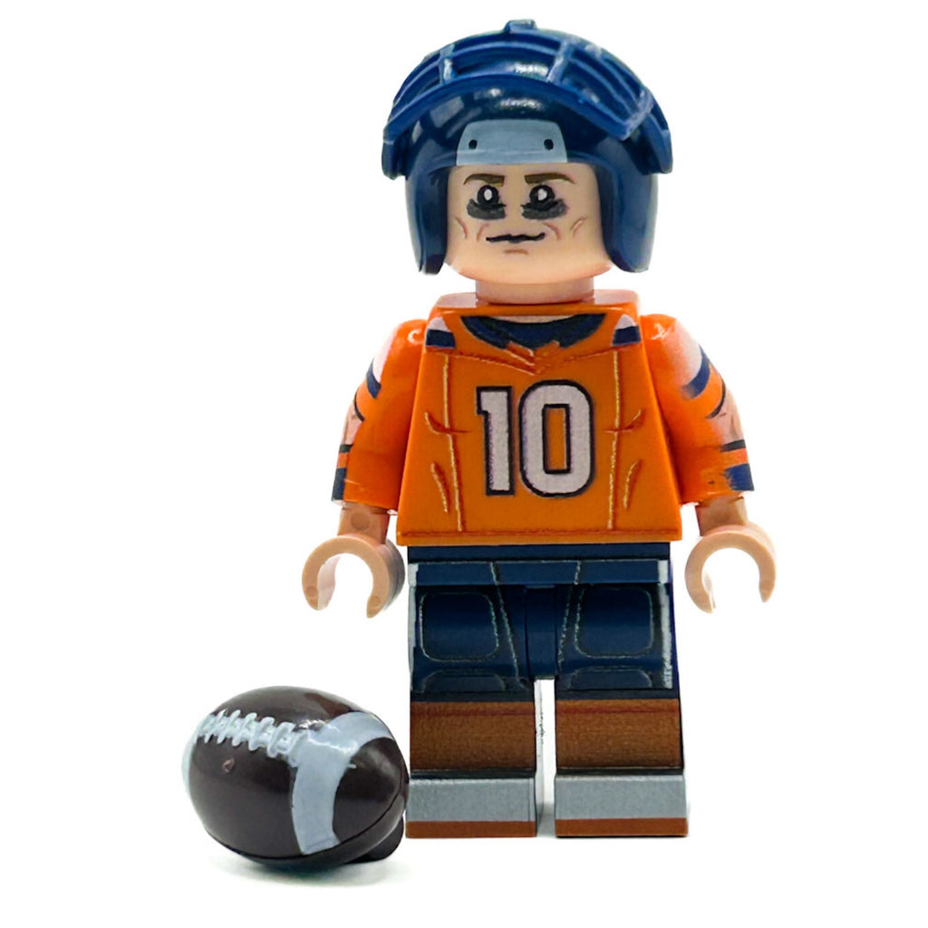 #10 QB Broncos Football Player Custom Minifigure – LEGO Minifig by B3 Customs