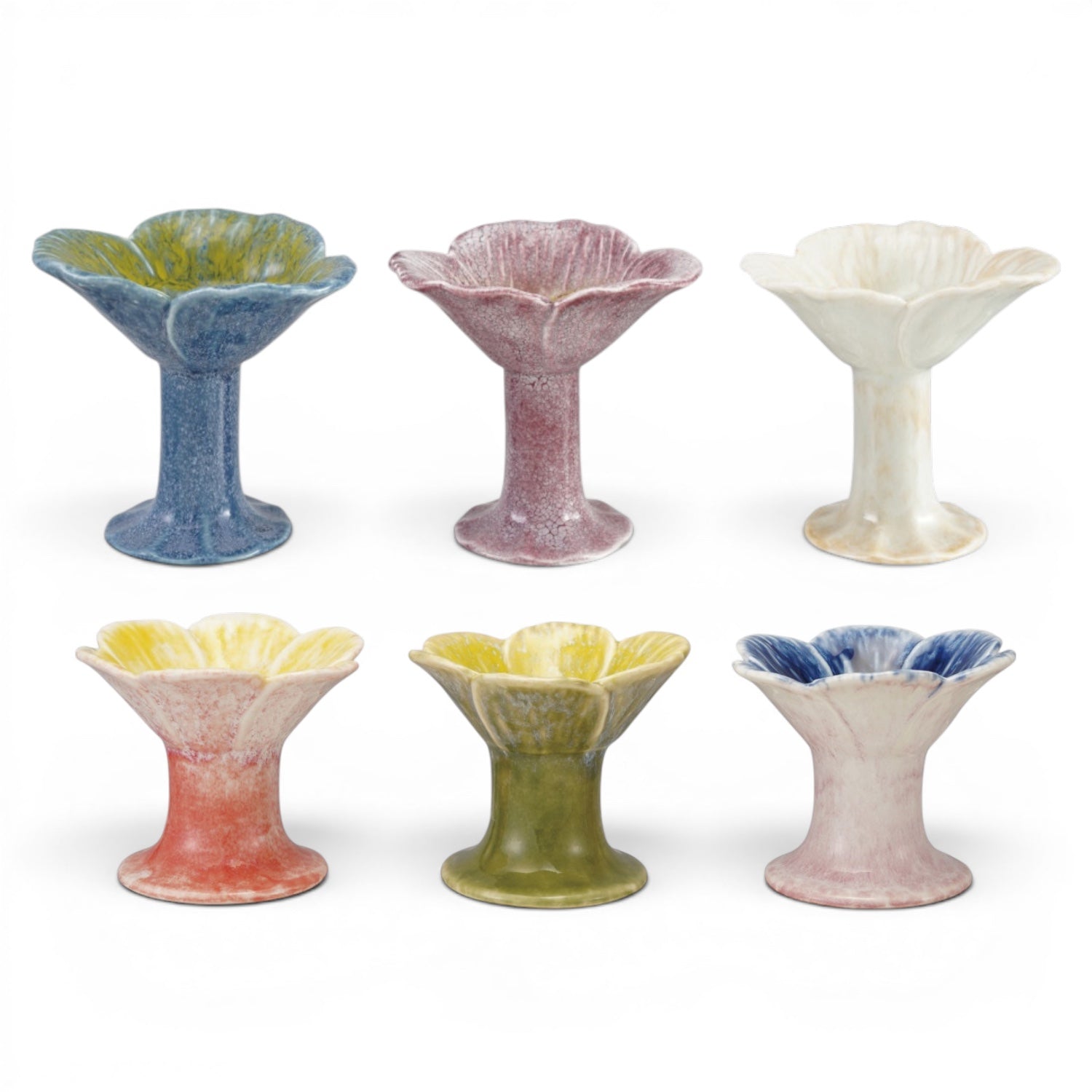 Ceramic Flower Footed Tealight Holder