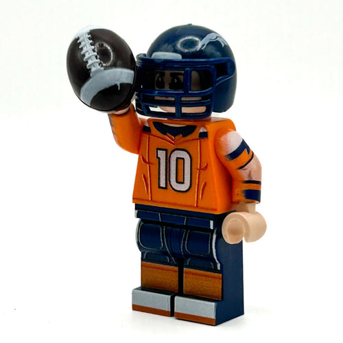 #10 QB Broncos Football Player Custom Minifigure – LEGO Minifig by B3 Customs