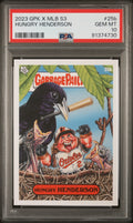 Graded 2023 Topps Garbage Pail Kids Gunnar Henderson #25B Hungry Henderson Rookie RC Baseball Card PSA 10 Gem Mint